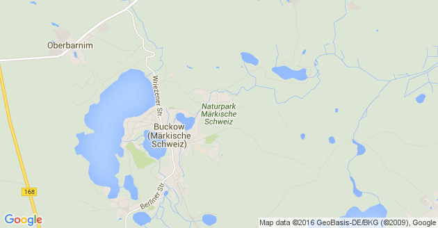 Karte Buckow in der Märkischen Schweiz