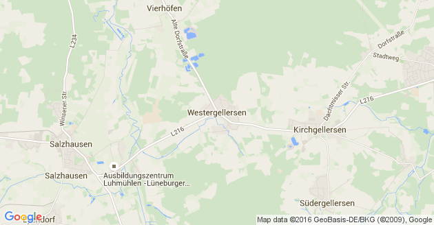 Karte Westergellersen