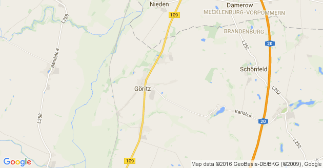 Karte Schönfeld bei Prenzlau