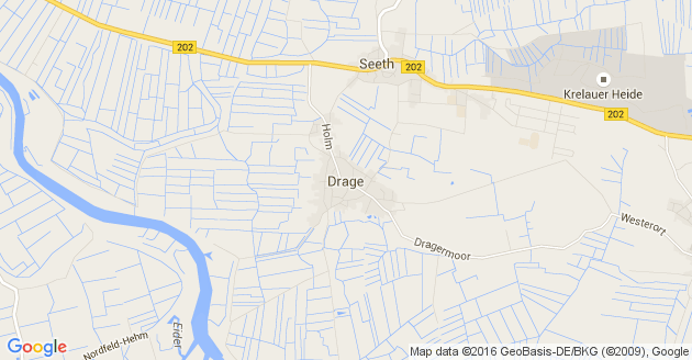 Karte Drage in Nordfriesland