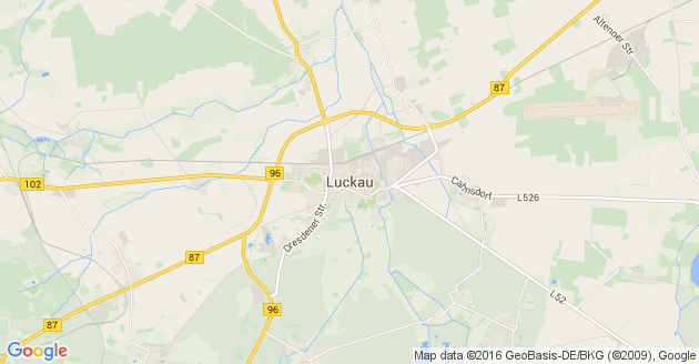 Karte Luckau in Brandenburg