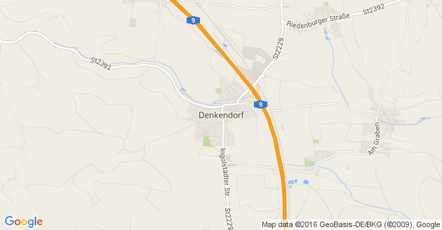 Karte Denkendorf in Oberbayern