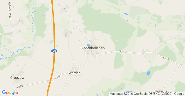 Karte Siedenbollentin