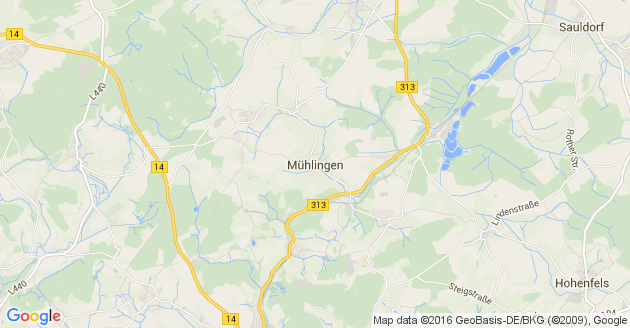 Karte Mühlingen