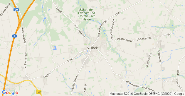 Karte Visbek Kreis Vechta
