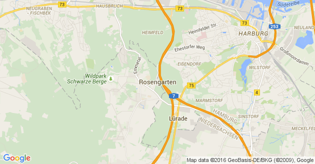 Karte Rosengarten Kreis Harburg