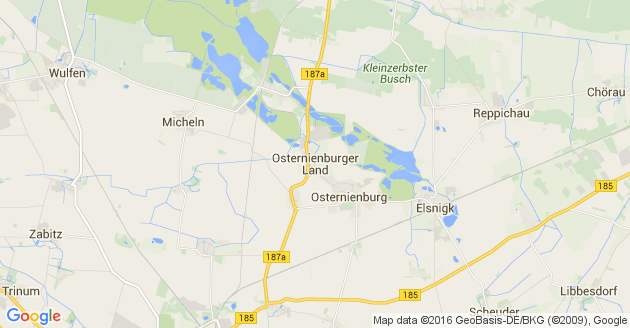 Karte Osternienburger Land