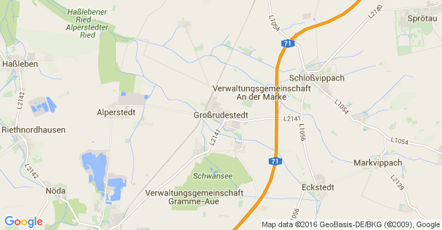 Karte Großrudestedt