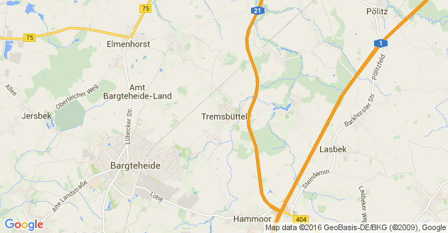Karte Tremsbüttel