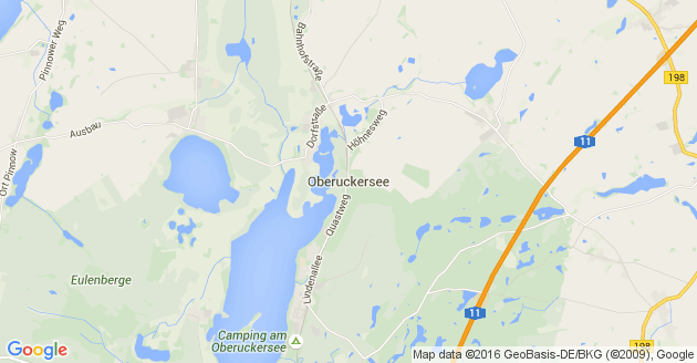 Karte Oberuckersee