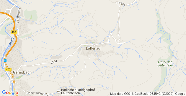 Karte Loffenau