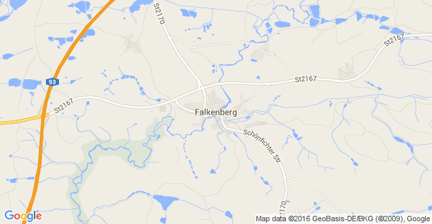 Karte Falkenberg in der Oberpfalz