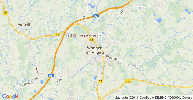 Karte Wangen im Allgäu