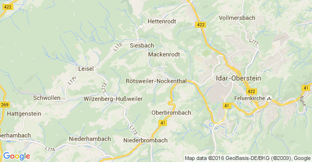 Karte Rötsweiler Nockenthal