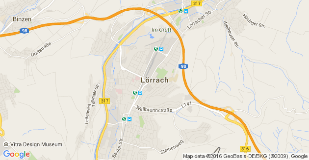 Karte Lörrach