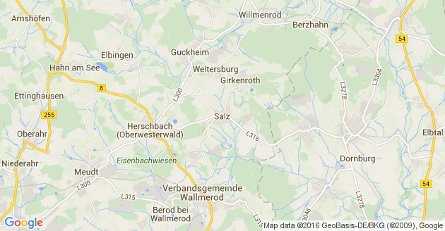 Karte Salz im Westerwald