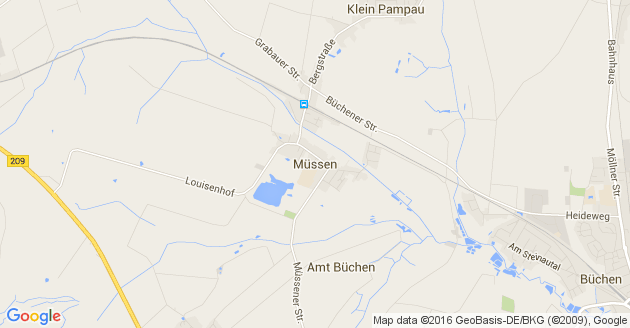 Karte Müssen Kreis Herzogtum Lauenburg