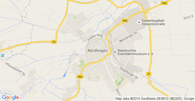 Karte Nördlingen