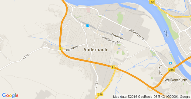 Karte Andernach