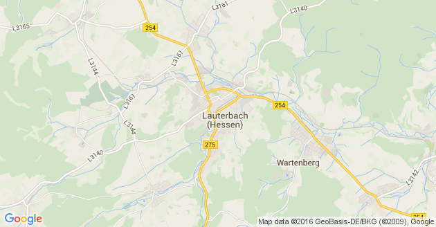 Karte Lauterbach in Hessen
