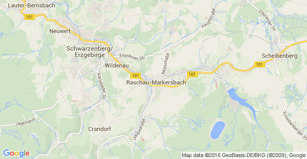 Karte Raschau-Markersbach