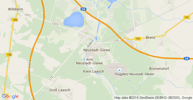 Karte Neustadt Glewe