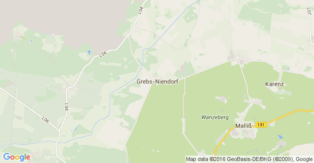 Karte Grebs Niendorf
