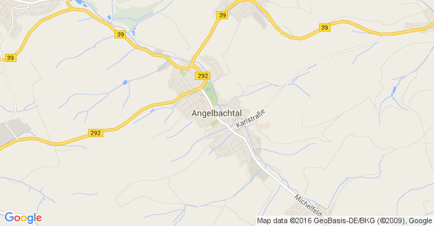 Karte Angelbachtal