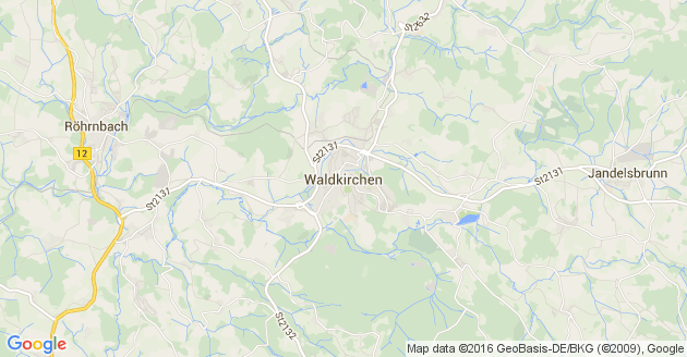 Karte Waldkirchen in Niederbayern