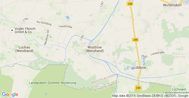 Karte Wustrow im Wendland