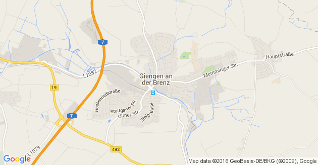 Karte Giengen an der Brenz