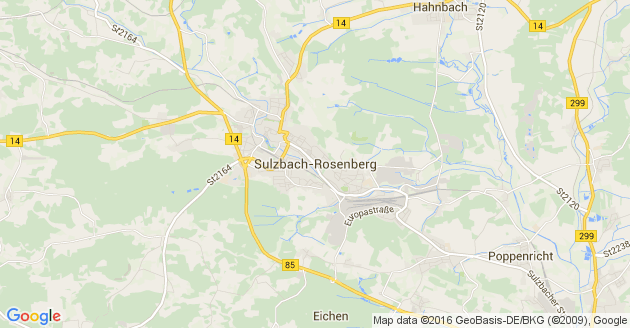 Karte Sulzbach Rosenberg