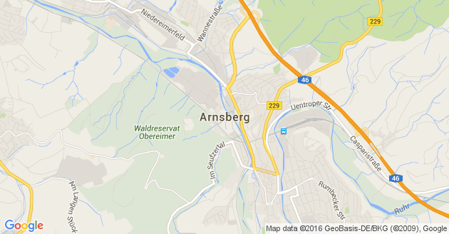 Karte Arnsberg