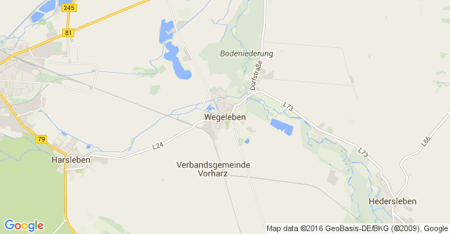 Karte Wegeleben