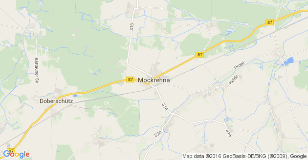 Karte Mockrehna