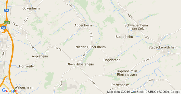 Karte Nieder Hilbersheim