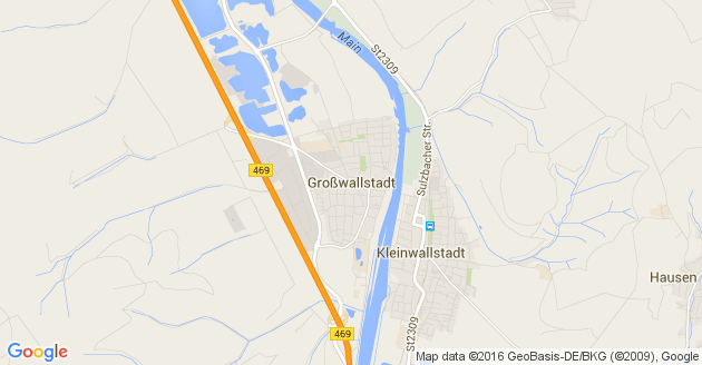 Karte Großwallstadt