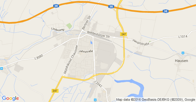 Karte Effelder bei Leinefelde