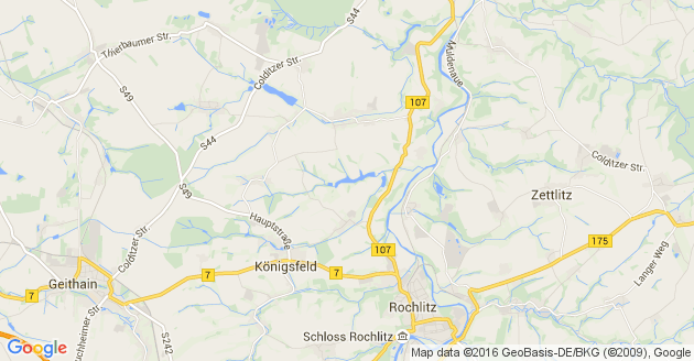 Karte Königsfeld bei Rochlitz