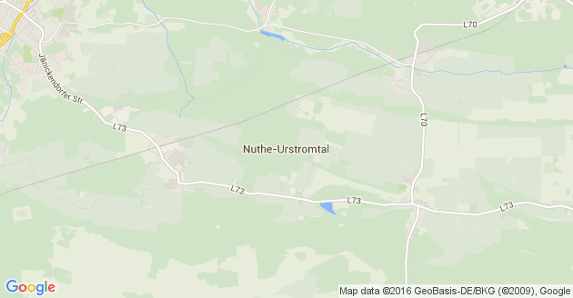 Karte Nuthe Urstromtal
