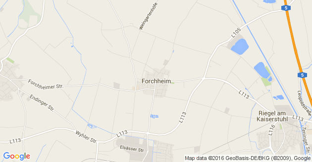 Karte Forchheim im Breisgau