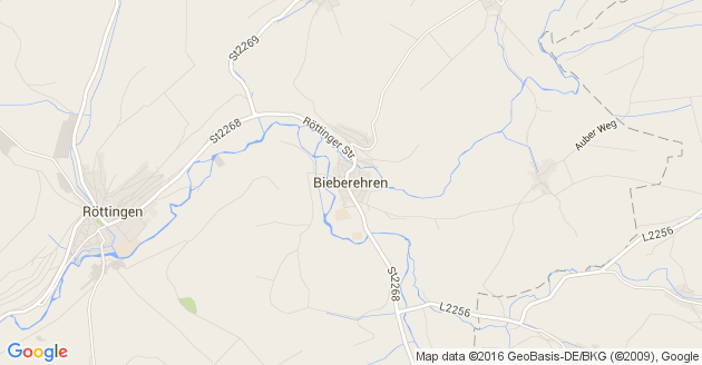 Karte Bieberehren