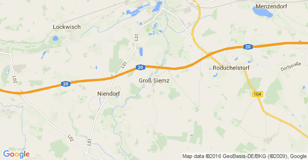 Karte Groß Siemz