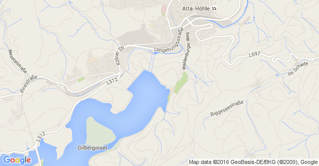 Karte Olpe am Biggesee       