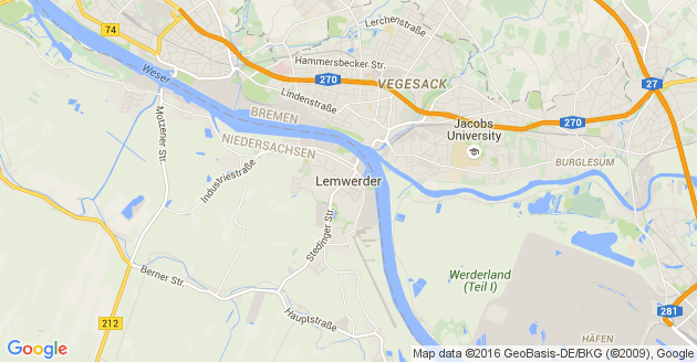 Karte Lemwerder