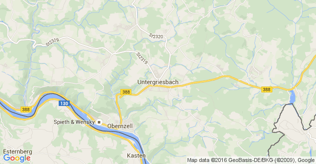 Karte Untergriesbach         