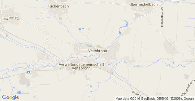 Karte Veitsbronn