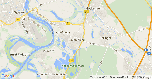 Karte Neulußheim