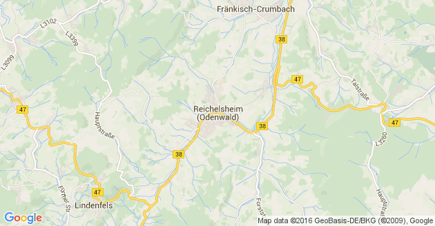 Karte Reichelsheim im Odenwald