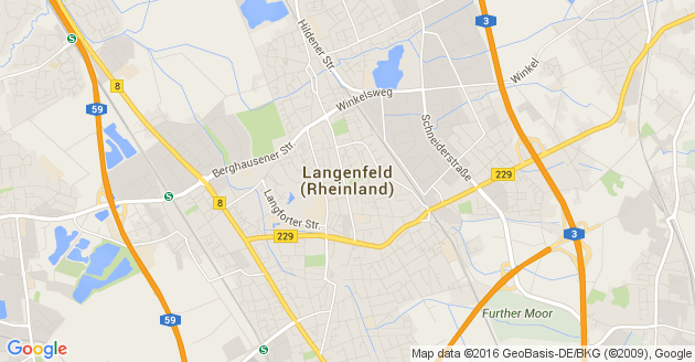 Karte Langenfeld im Rheinland